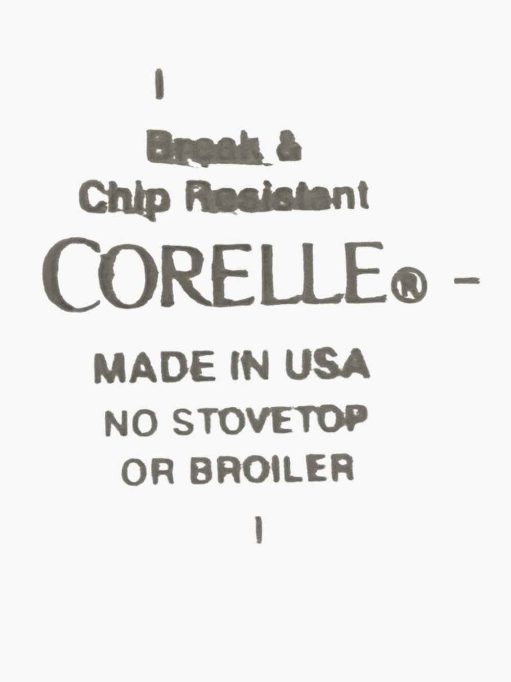 Corelle Corning COUNTRY COTTAGE White Bowl With Green and Blue Stripe Pattern - Picture 6 of 8